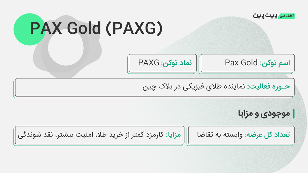 ارز دیجیتال پکس گلد - ارز PAXG