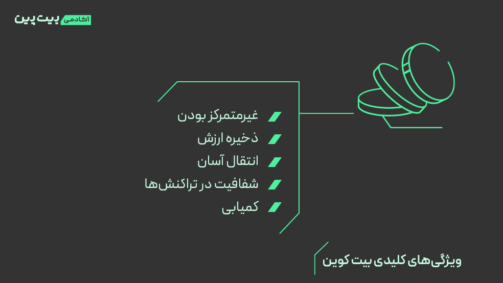 مقایسه بیت کوین و طلا: ویژگی های بیت کوین