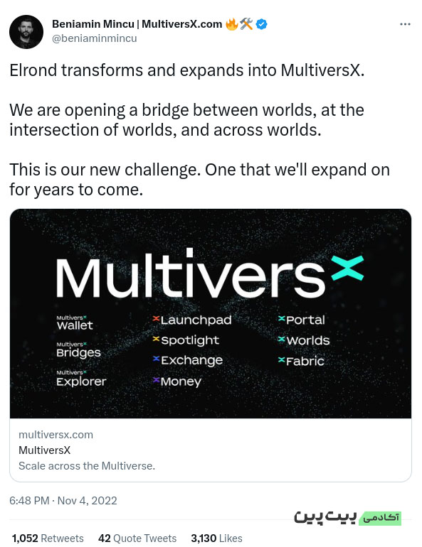 MultiversX - پلی بین دنیاها