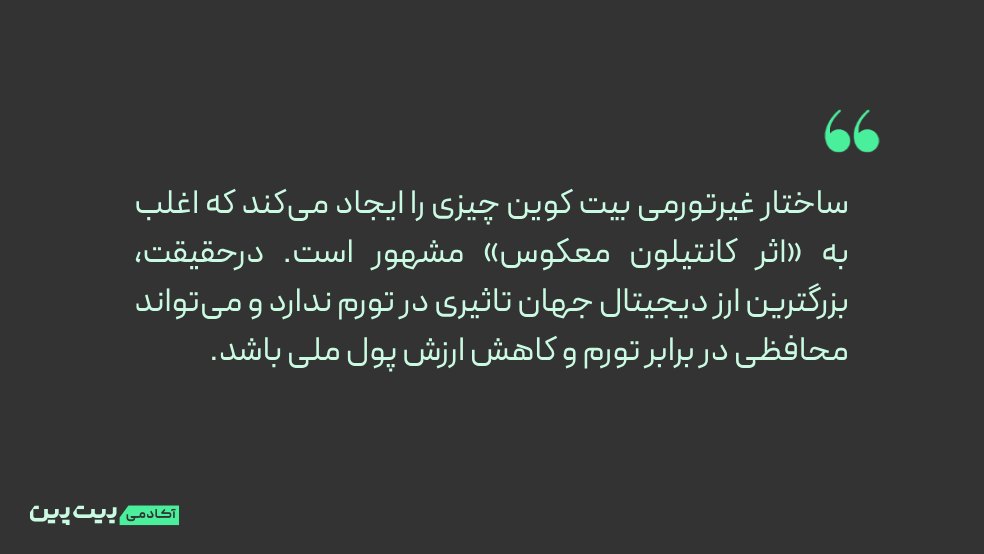 چگونه بیت کوین فوراً اثر کانتیلون را کاهش می‌دهد؟