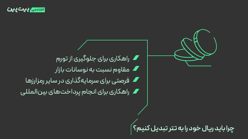 چرا باید ریال خود را به تتر تبدیل کنیم؟