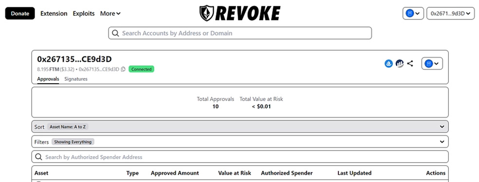 Revoke.cash: مجوزهای قرارداد هوشمند را فراخوانی کنید