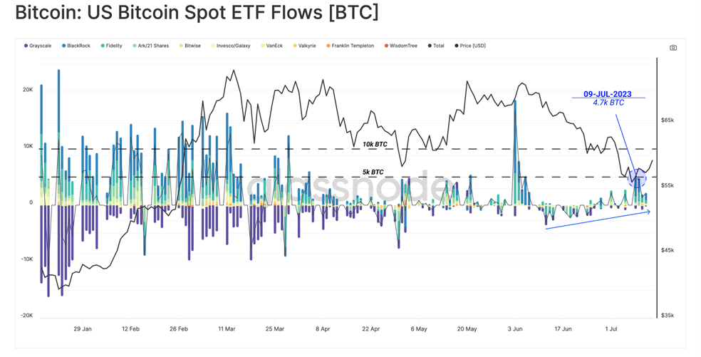 جریان سرمایه ETF های نقدی آمریکا