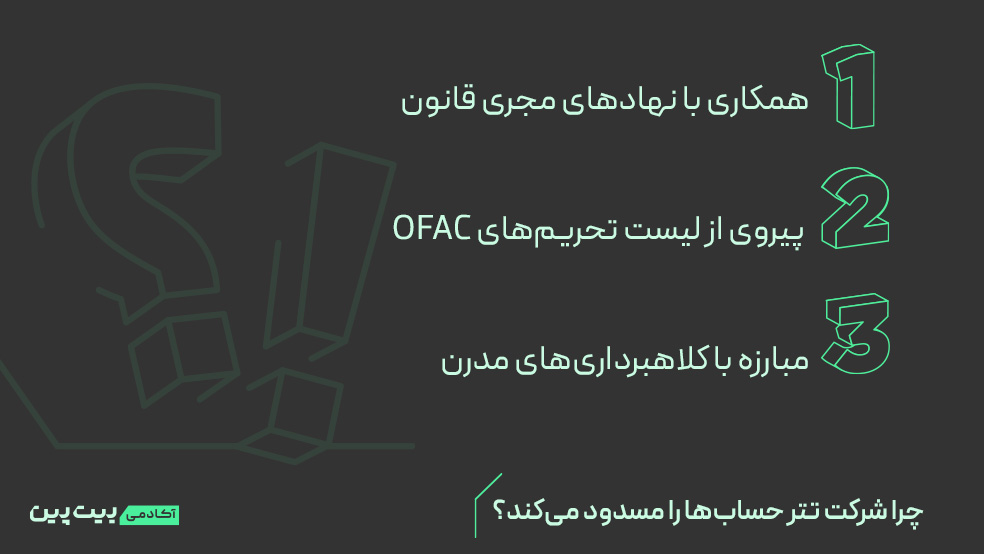 دلیل مسدود شدن تتر چیست