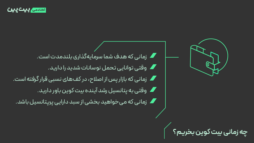 چه زمانی بیت کوین بخریم؟
