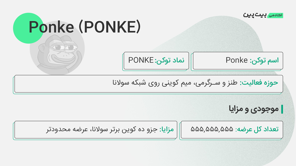 توکنومیکس PONKE