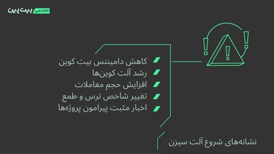شروع الت سیزن چه نشانه هایی دارد