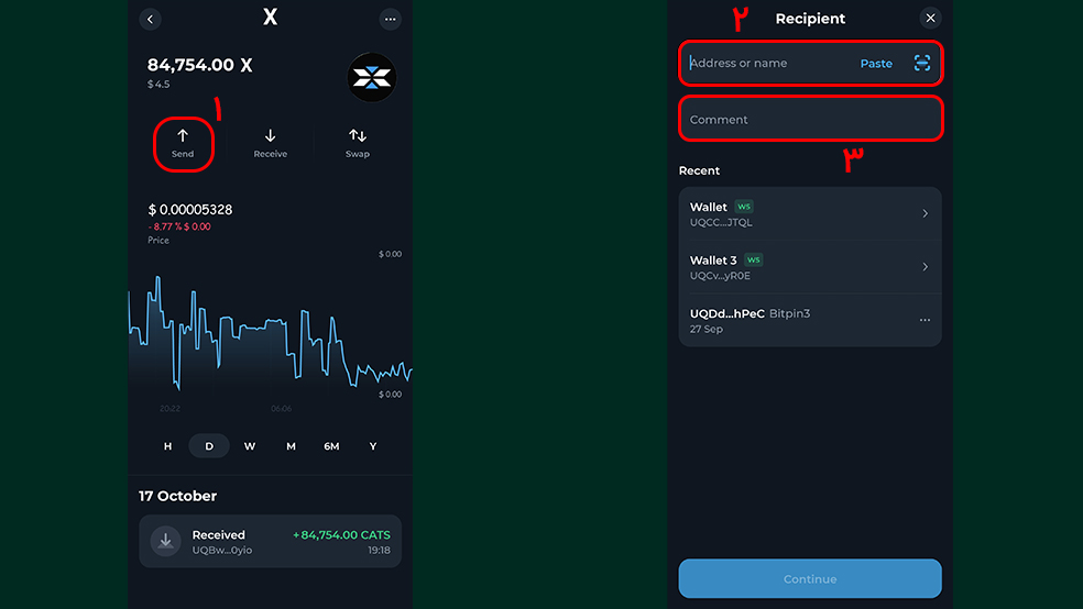 واریز ایکس امپایر به صرافی بیت پین