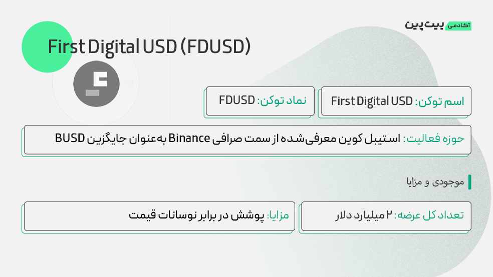 توکنومیکس ارز دیجیتال FDUSD