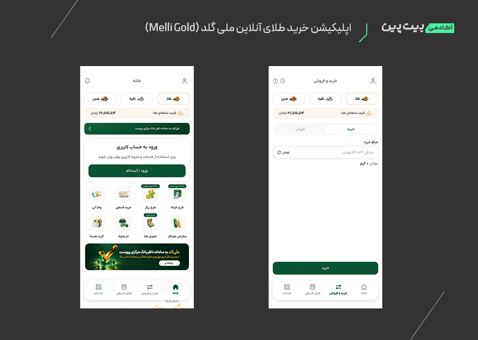 بهترین اپلیکیشن خرید طلای آنلاین