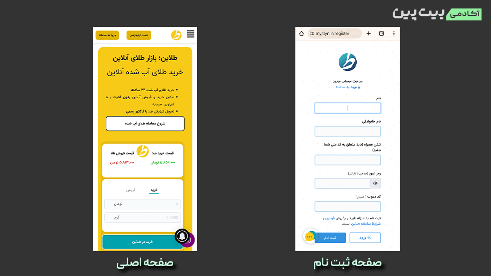 پلتفرم طلاین