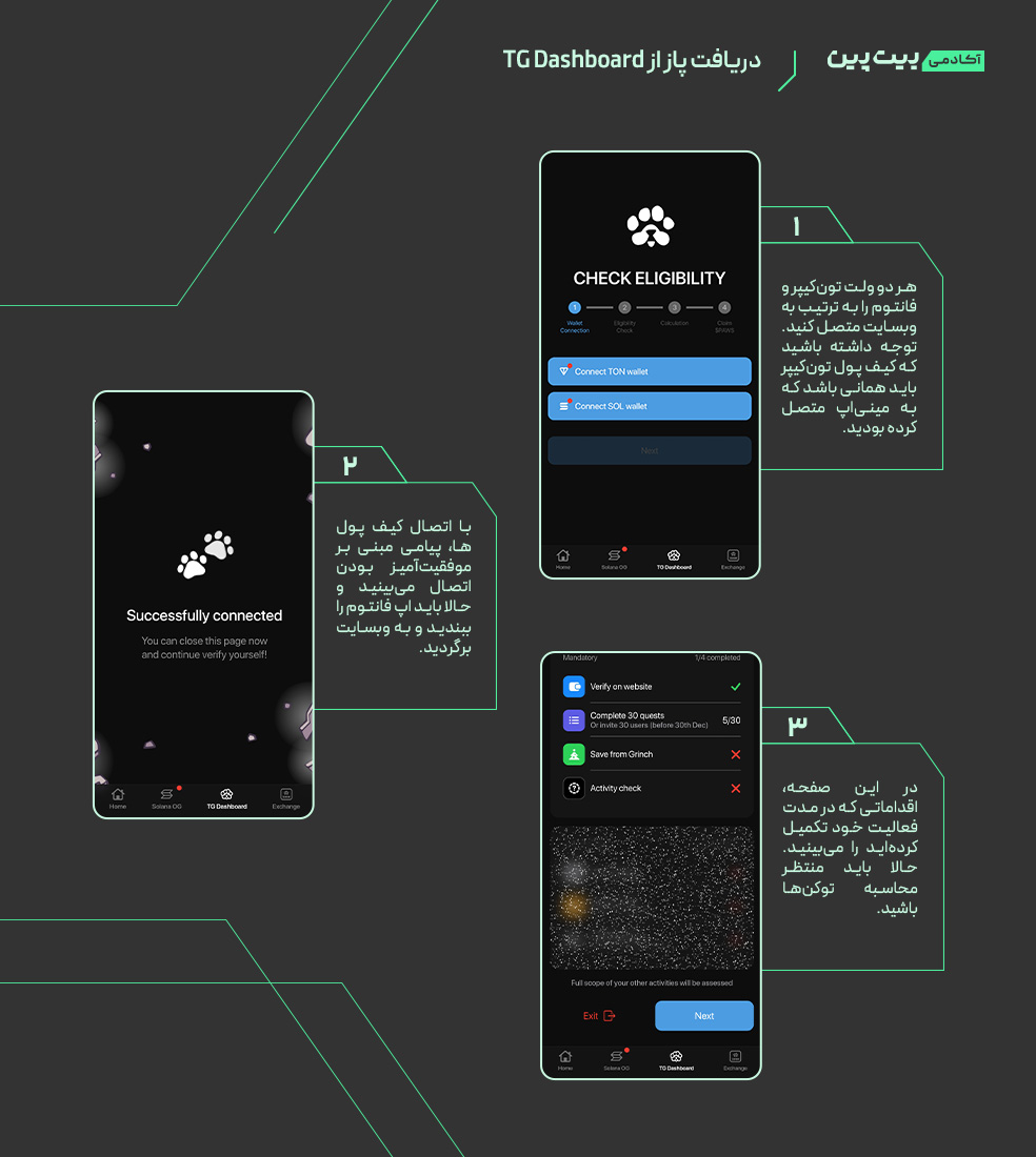 دریافت توکن پاز از TG Dashboard