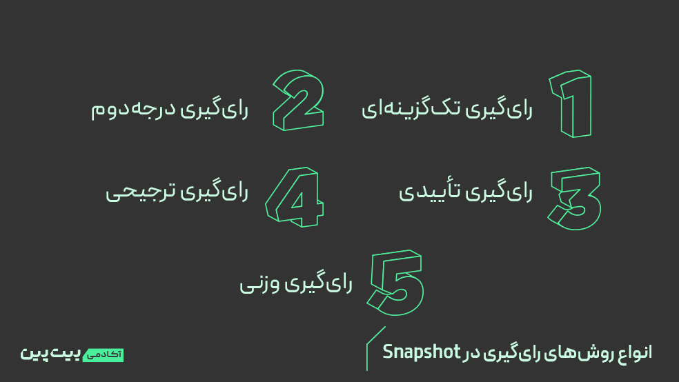 انواع روش‌های رای‌گیری در Snapshot