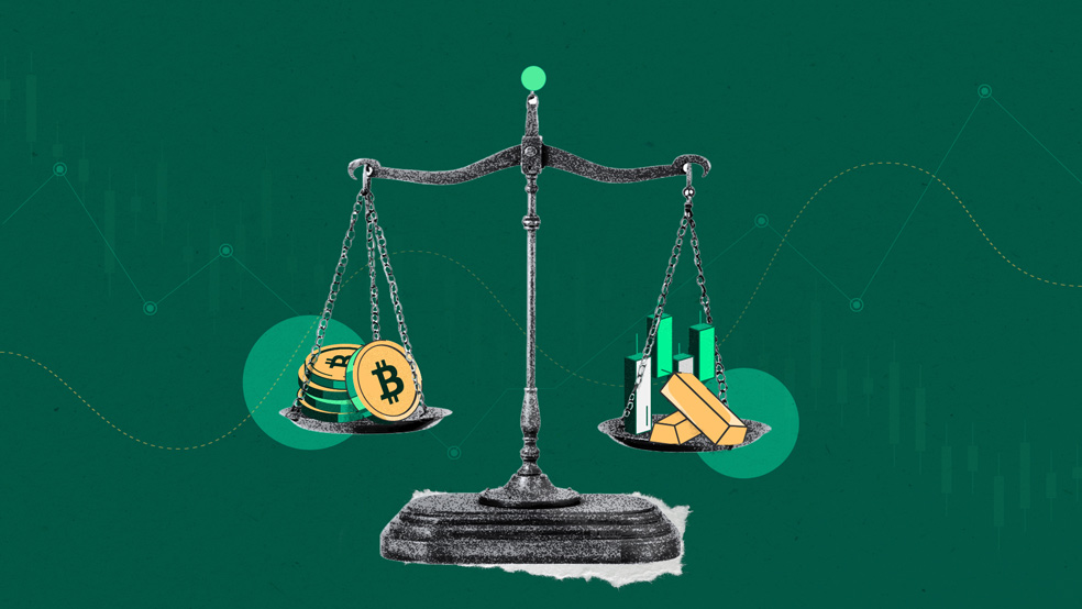 همبستگی بیت کوین چیست؟ مقایسه همبستگی بیت کوین با طلا و سهام