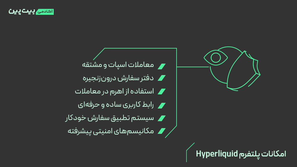 امکانات و قابلیت‌های پلتفرم Hyperliquid