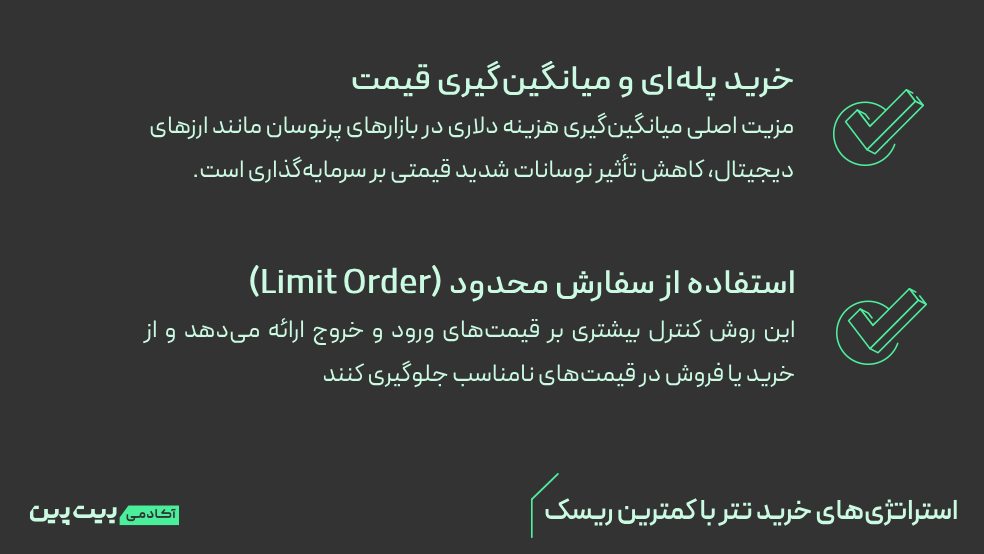 استراتژی‌های خرید تتر با کمترین ریسک