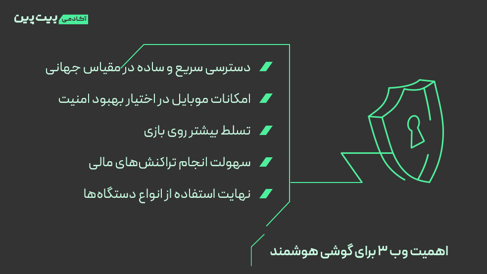 اهمیت وب ۳ برای گوشی هوشمند