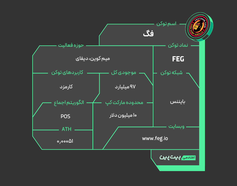 ویژگی‌های ارز دیجیتال فگ