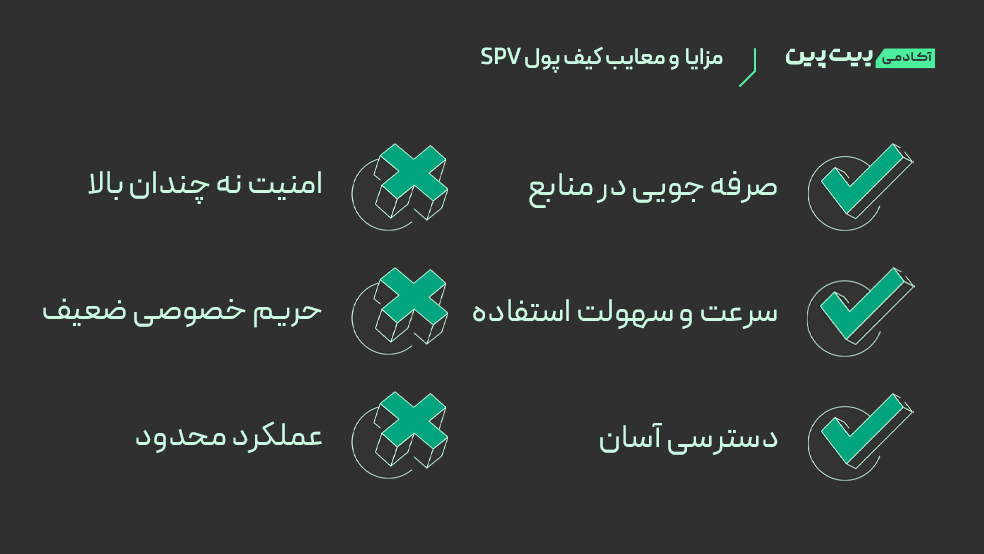 مزایا و معایب کیف پول SPV
