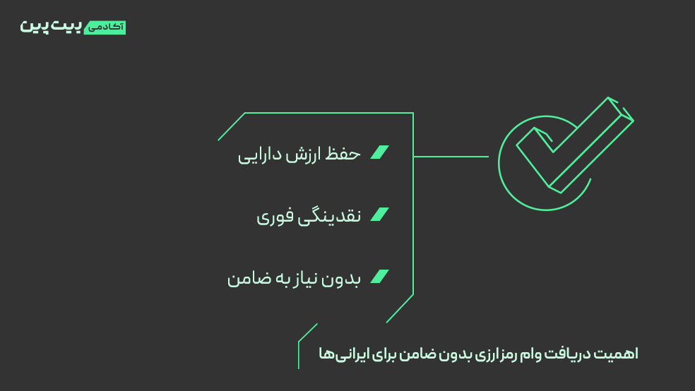 اهمیت دریافت وام رمزارزی بدون ضامن برای ایرانی‌ها