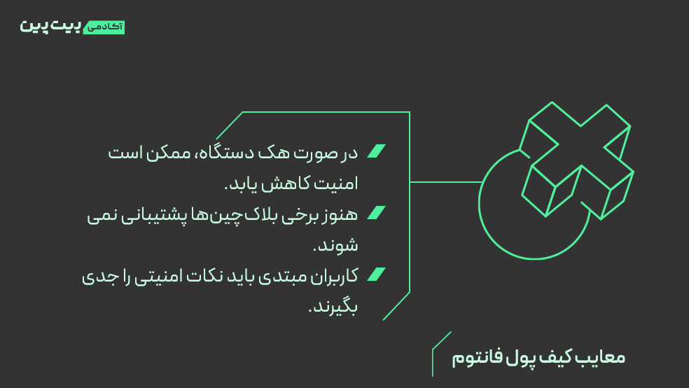 معایب کیف پول فانتوم