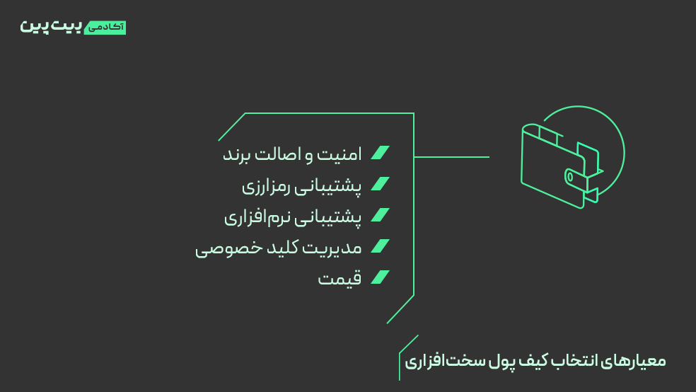 معیارهای انتخاب کیف پول سخت افزاری