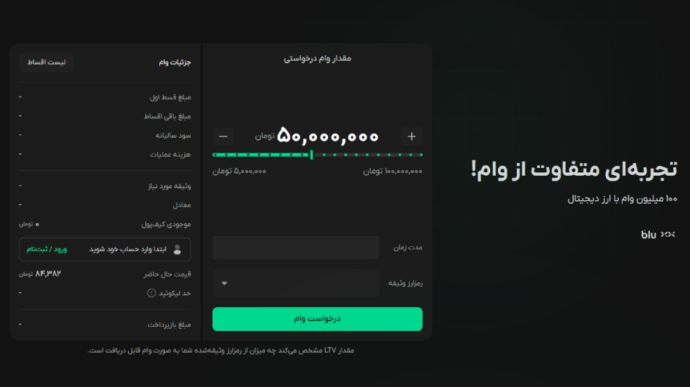 وام ارز دیجیتال بیت پین