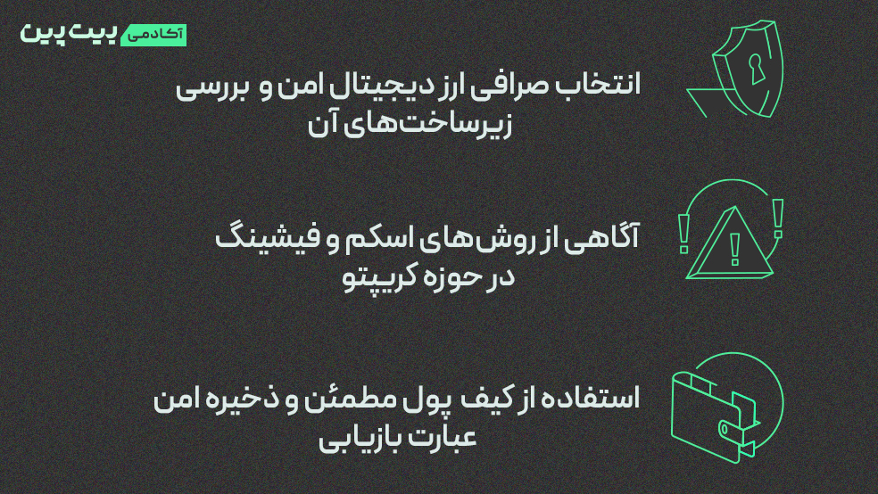 نکات کاربردی برای افزایش امنیت دارایی دیجیتال