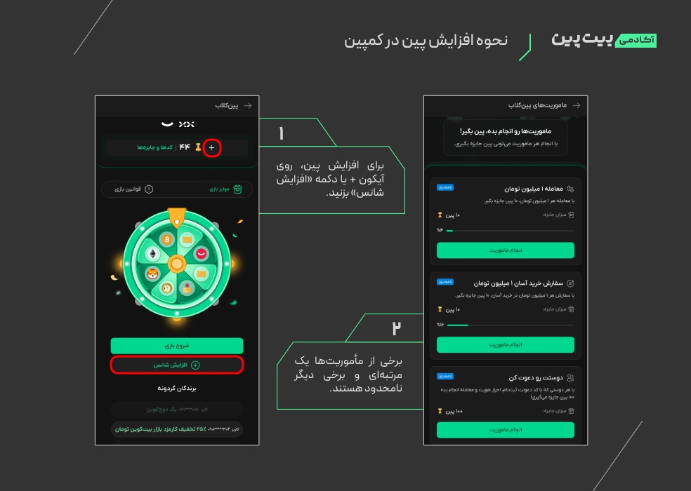 جمع آوری پین برای پین کلاب