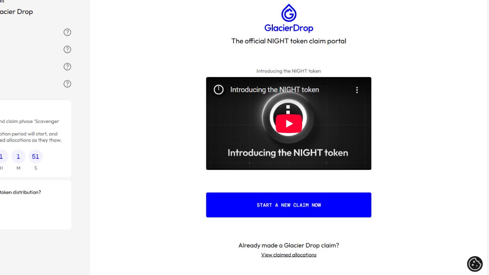 مراحل دریافت ایردراپ میدنایت