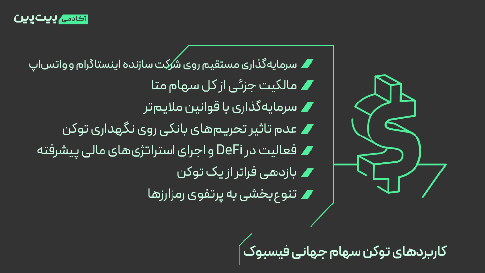 کاربردهای توکن سهام جهانی فیسبوک