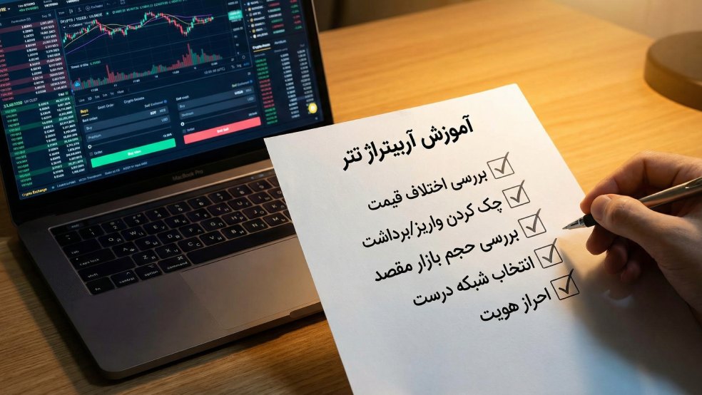 چک لیست آربیتراژ تتر