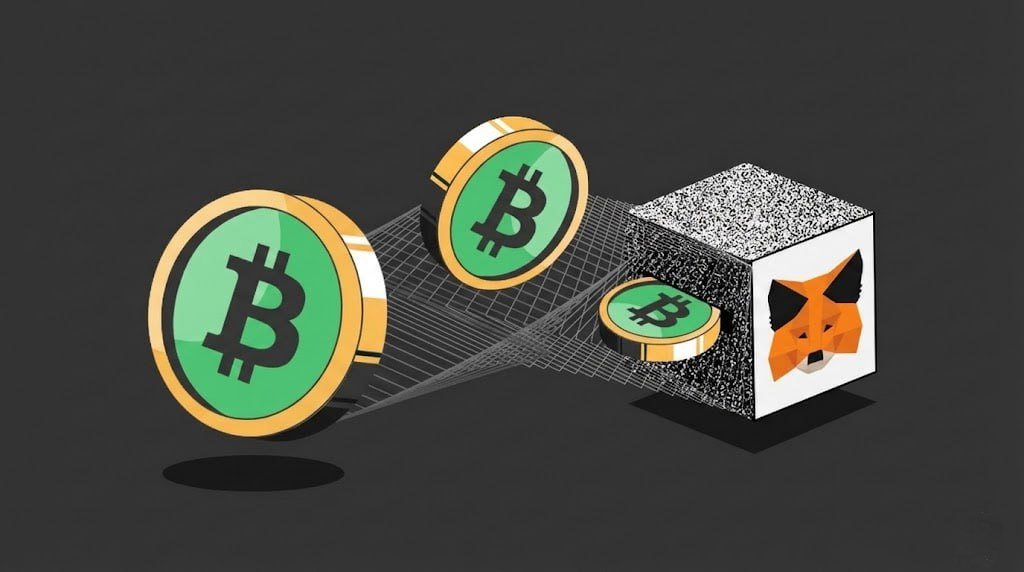 آموزش انتقال بیت کوین به متامسک (راهنمای کامل با پشتیبانی BTC در MetaMask)