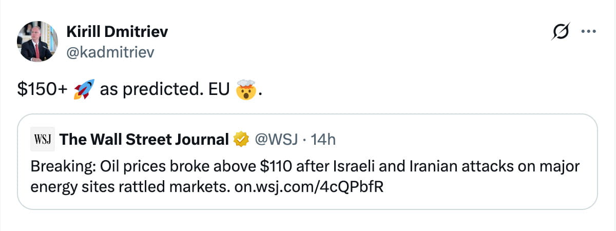 هشدار مقام روسی درباره قیمت نفت ۱۵۰ دلاری!