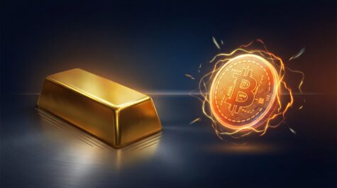 نبرد بین بیت کوین و طلا