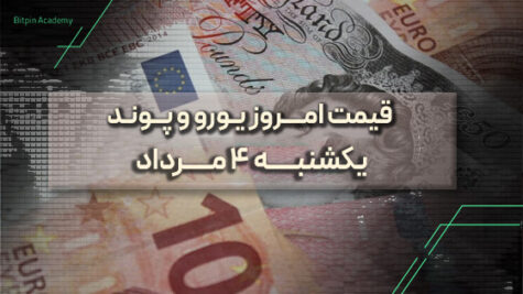 قیمت یورو پوند امروز 4 مرداد