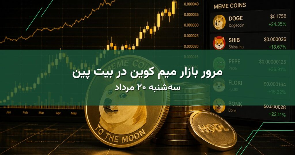 مرور بازار میم کوین در بیت پین - سه‌شنبه ۲۰ مرداد