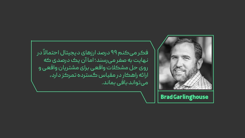 دیدگاه برد گارلینگهاوس درباره آینده ارزهای دیجیتال