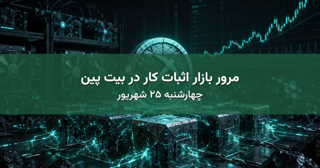 مرور بازار اثبات کار در بیت پین - چهارشنبه ۲۵ شهریور