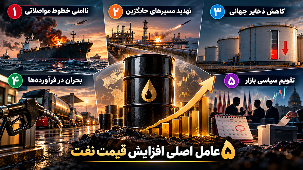 عامل های اصلی افزایش قیمت نفت