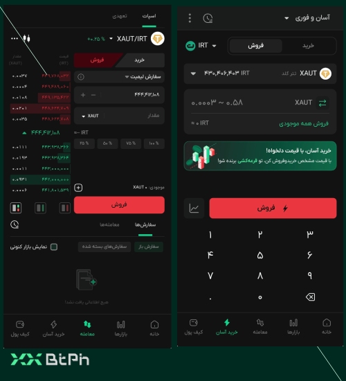 فروش تتر گلد در بیت پین